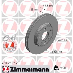 DISQUE ZIMMERMANN OPEL/RENAULT/NISSAN Coat Z