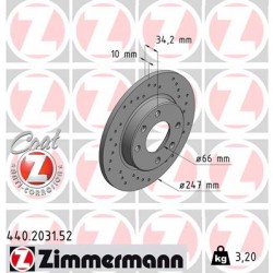 DISQUE ZIMMERMANN PEUGEOT SPORT Z