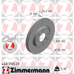 DISQUE ZIMMERMANN PEUGEOT/CITROEN Coat Z