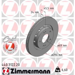 DISC ZIMMERMANN PEUGEOT/CITROENMITSUBISHI Coat Z