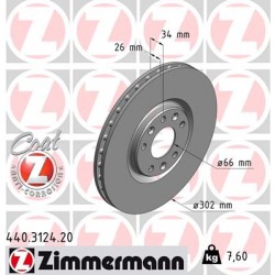 DISC ZIMMERMANN PEUGEOT Coat Z