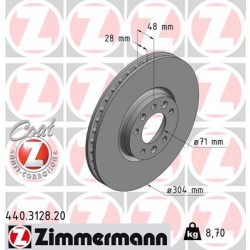 DISC ZIMMERMANN PSA/OPEL Coat Z