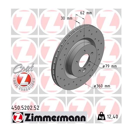 DISC ZIMMERMANN LAND ROVER SPORT Z