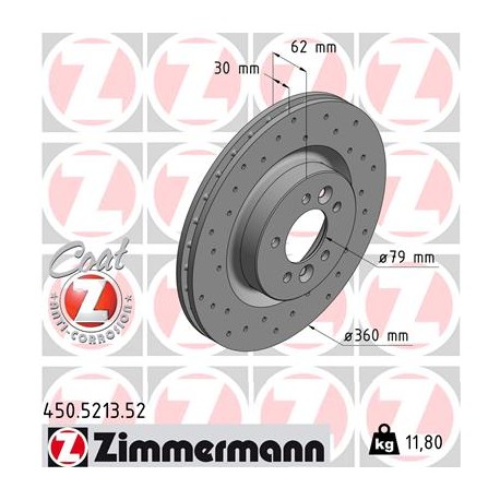 DISC ZIMMERMANN LAND ROVER SPORT Z