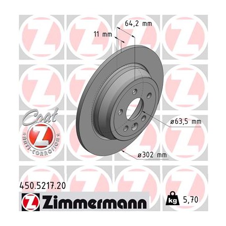 DISC ZIMMERMANN LAND ROVER Coat Z