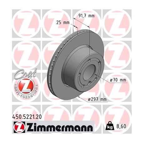 DISQUE ZIMMERMANN RANGE ROVER Coat Z