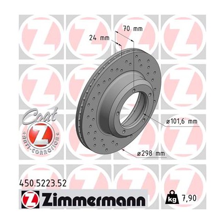 DISC ZIMMERMANN LAND ROVER SPORT Z