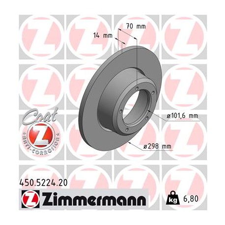 DISC ZIMMERMANN LAND ROVER Coat Z