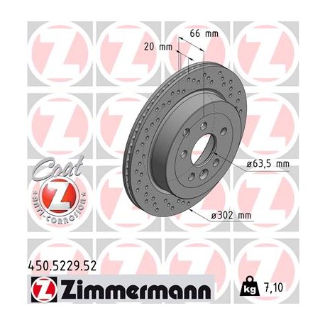 DISC ZIMMERMANN LAND ROVER SPORT Coat Z