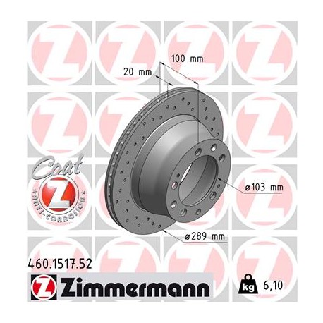 DISC ZIMMERMANN PORSCHE SPORT Z