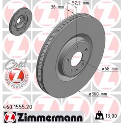 SCHIJF ZIMMERMANN PORSCHE RECHTS  Coat Z