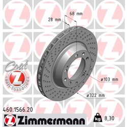 DISC ZIMMERMANN PORSCHE LEFT  Coat Z