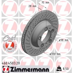 SCHIJF ZIMMERMANN PORSCHE RECHTS  Coat Z