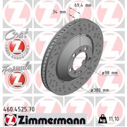 SCHIJF ZIMMERMANN PORSCHE FORMULA Z RECHTS  Coat Z