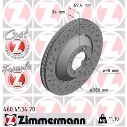 DISC ZIMMERMANN PORSCHE FORMULA Z LEFT