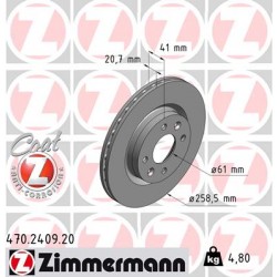 DISC ZIMMERMANN RENAULT Coat Z