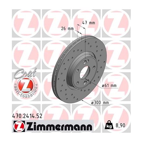 DISC ZIMMERMANN RENAULT SPORT Z