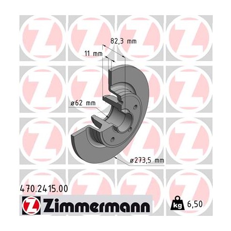 DISC ZIMMERMANN RENAULT