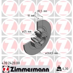 DISQUE ZIMMERMANN RENAULT with bearing set