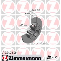 DISC ZIMMERMANN RENAULT with bearing set