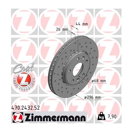 DISC ZIMMERMANN RENAULT SPORT Z