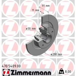 DISQUE ZIMMERMANN RENAULT incl. bearing set