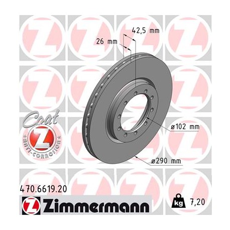 DISQUE ZIMMERMANN RVI Coat Z