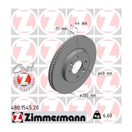 DISC ZIMMERMANN SAAB Coat Z