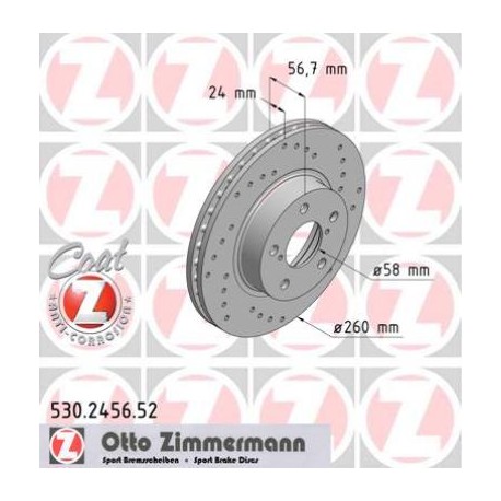 DISC ZIMMERMANN SUBARU SPORT Z