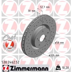 DISQUE ZIMMERMANN SUBARU SPORT Z