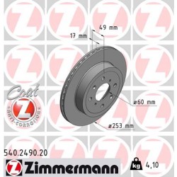 DISQUE ZIMMERMANN SUZUKI/SUBARU/OPEL Coat Z