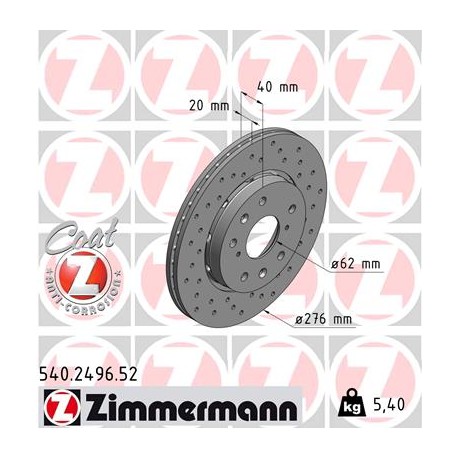 DISQUE ZIMMERMANN SUZUKI SPORT Z