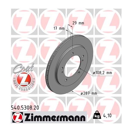 DISC ZIMMERMANN SUZUKI Coat Z