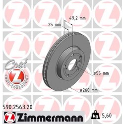 DISQUE ZIMMERMANN TOYOTA Coat Z