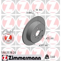 DISC ZIMMERMANN TOYOTA coat Z