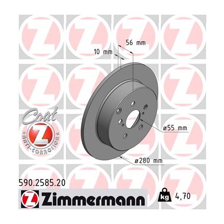 DISC ZIMMERMANN TOYOTA Coat Z