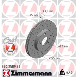 DISQUE ZIMMERMANN TOYOTA SPORT Z