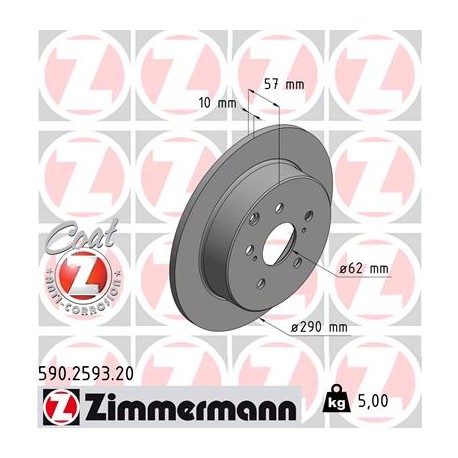 DISC ZIMMERMANN TOYOTA Coat Z