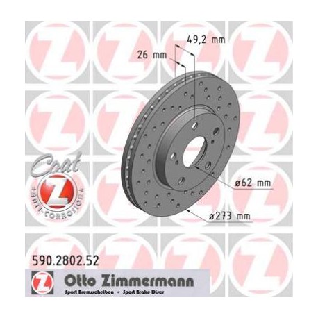 DISC ZIMMERMANN TOYOTA SPORT Z