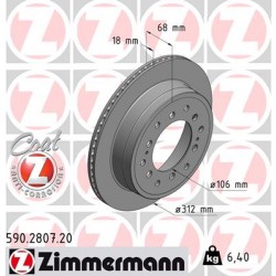 DISC ZIMMERMANN TOYOTA Coat Z