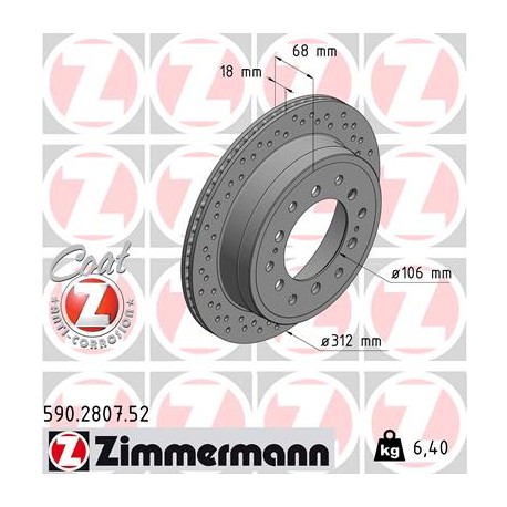 DISC ZIMMERMANN TOYOTA SPORT Z