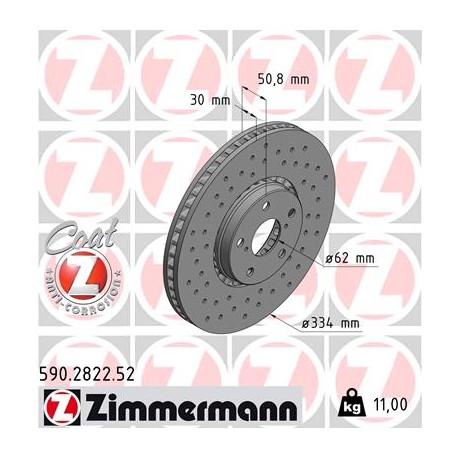 DISC ZIMMERMANN TOYOTA/LEXUS LEFT  SPORT Z