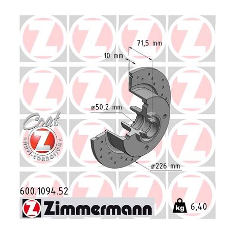 DISC ZIMMERMANN VAG SPORT Z