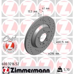 DISQUE ZIMMERMANN VAG/FORD SPORT Z