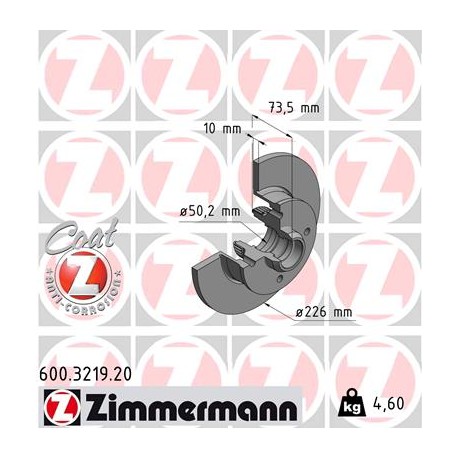 DISC ZIMMERMANN VAG with ADISC ZIMMERMANN ring Coat Z