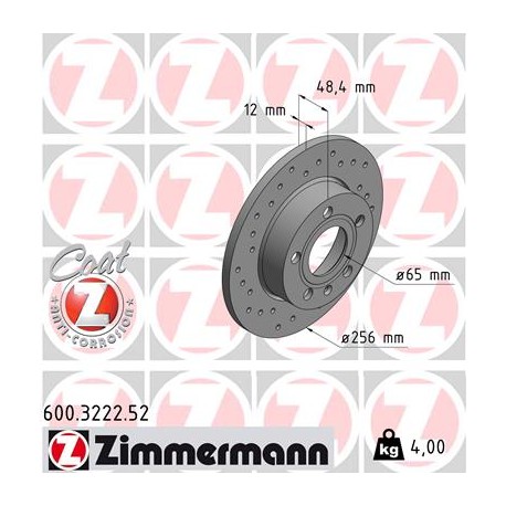 DISQUE ZIMMERMANN VAG SPORT Z