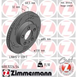 DISQUE ZIMMERMANN VAG/PORSCHE BLACK Z (GAUCHE)