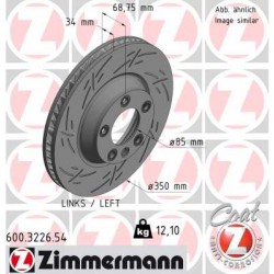 DISC ZIMMERMANN VAG/PORSCHE BLACK Z (LEFT)