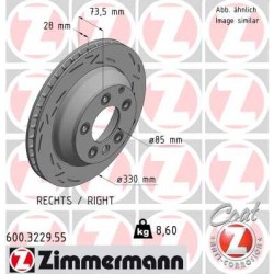 DISC ZIMMERMANN VAG/PORSCHE BLACK Z (RIGHT)