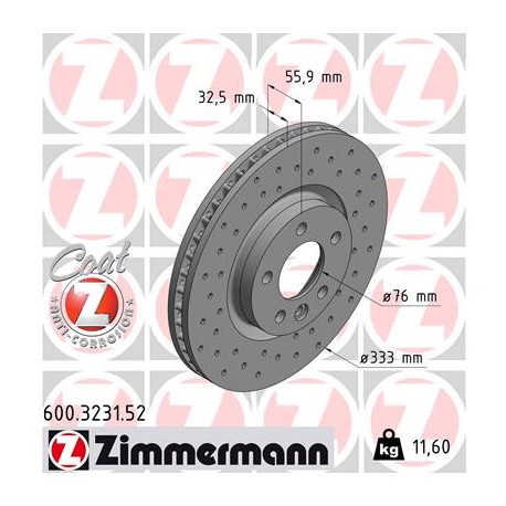 DISC ZIMMERMANN VAG SPORT Z